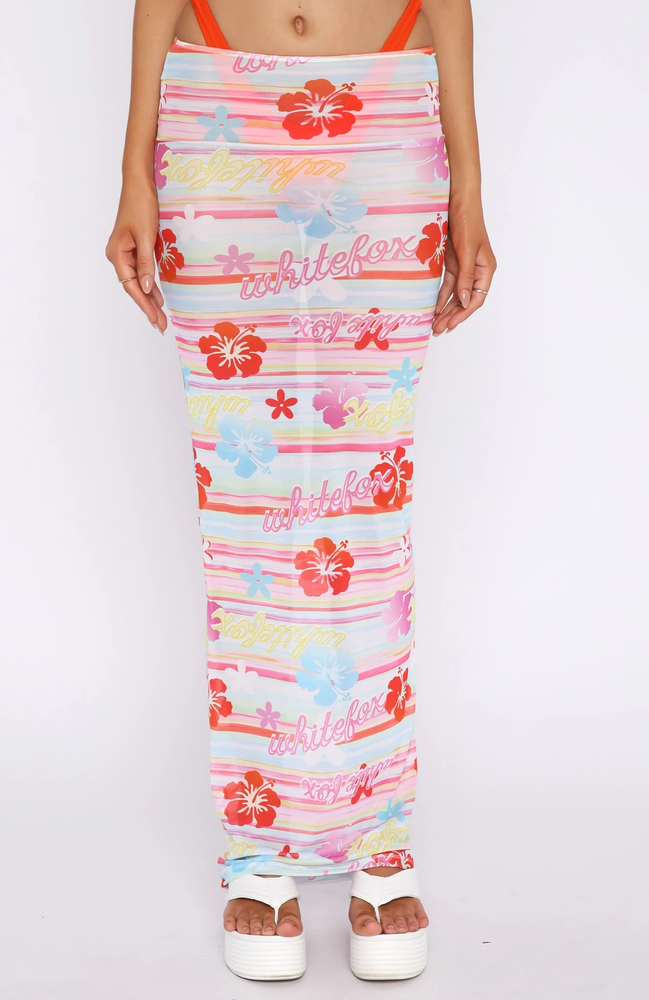 Wanderlust Mesh Maxi Skirt Tropical Horizon - Image 2