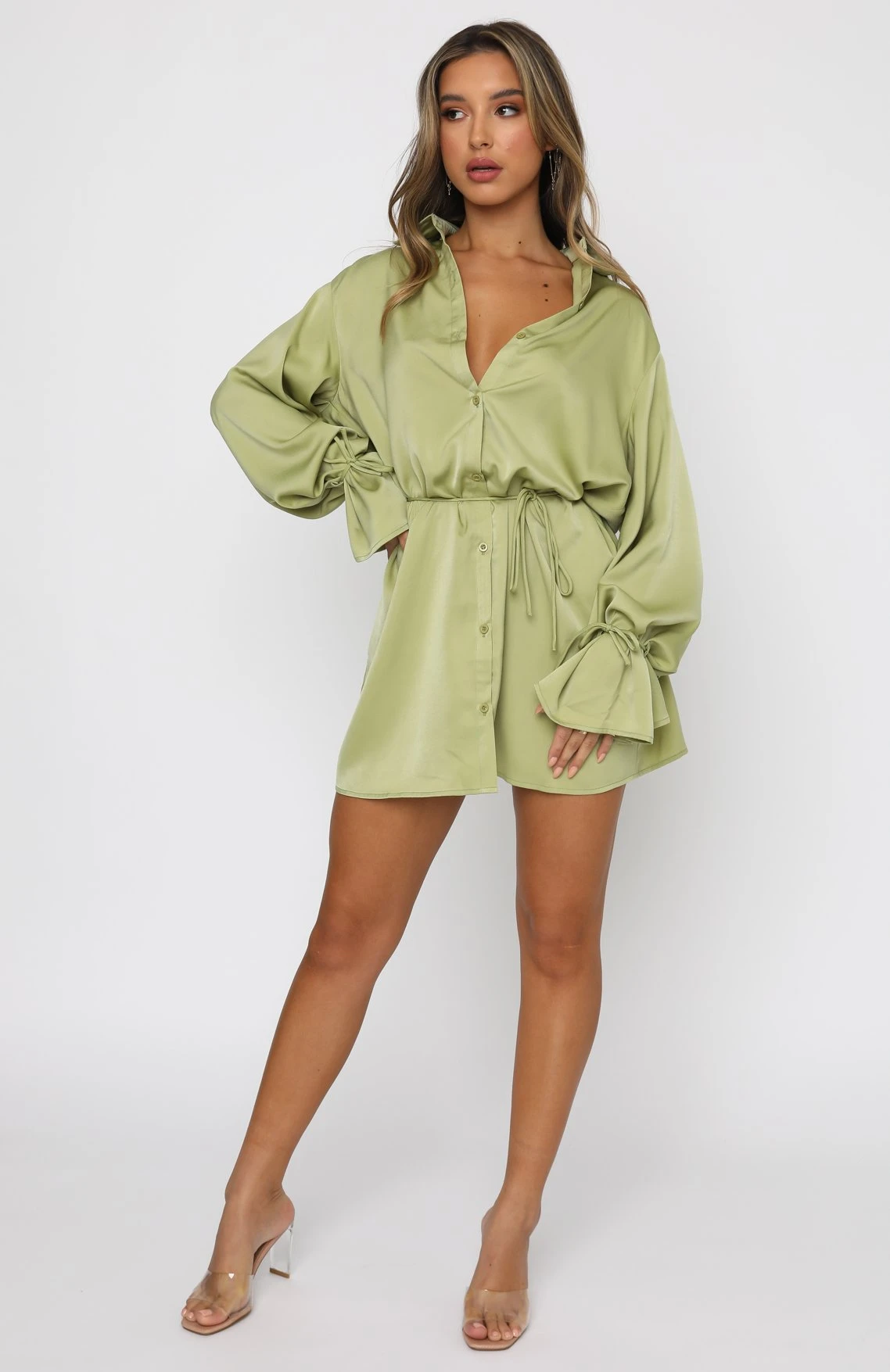 Only Gets Better Mini Dress Matcha - Image 5
