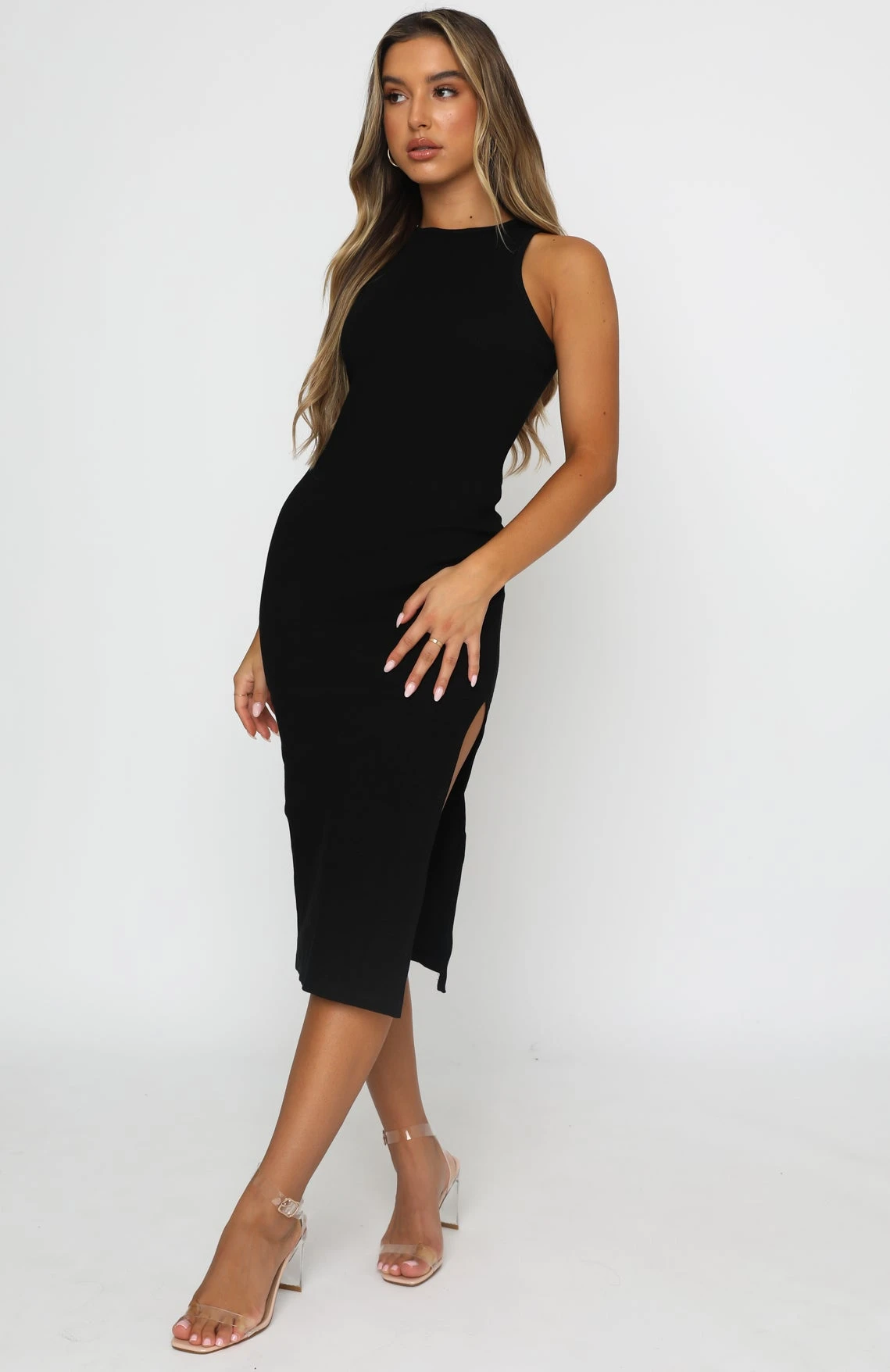 Meet Again Midi Dress Black - Image 4