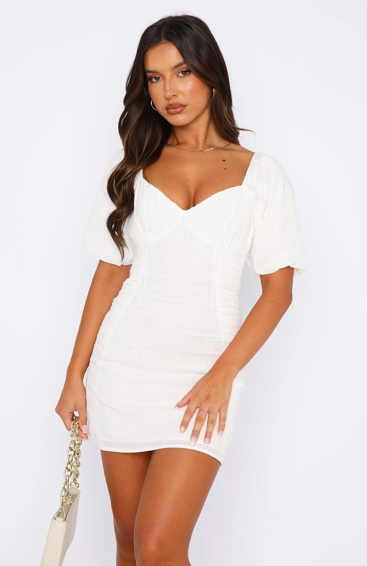 How Sweet Of You Mini Dress White - Image 2