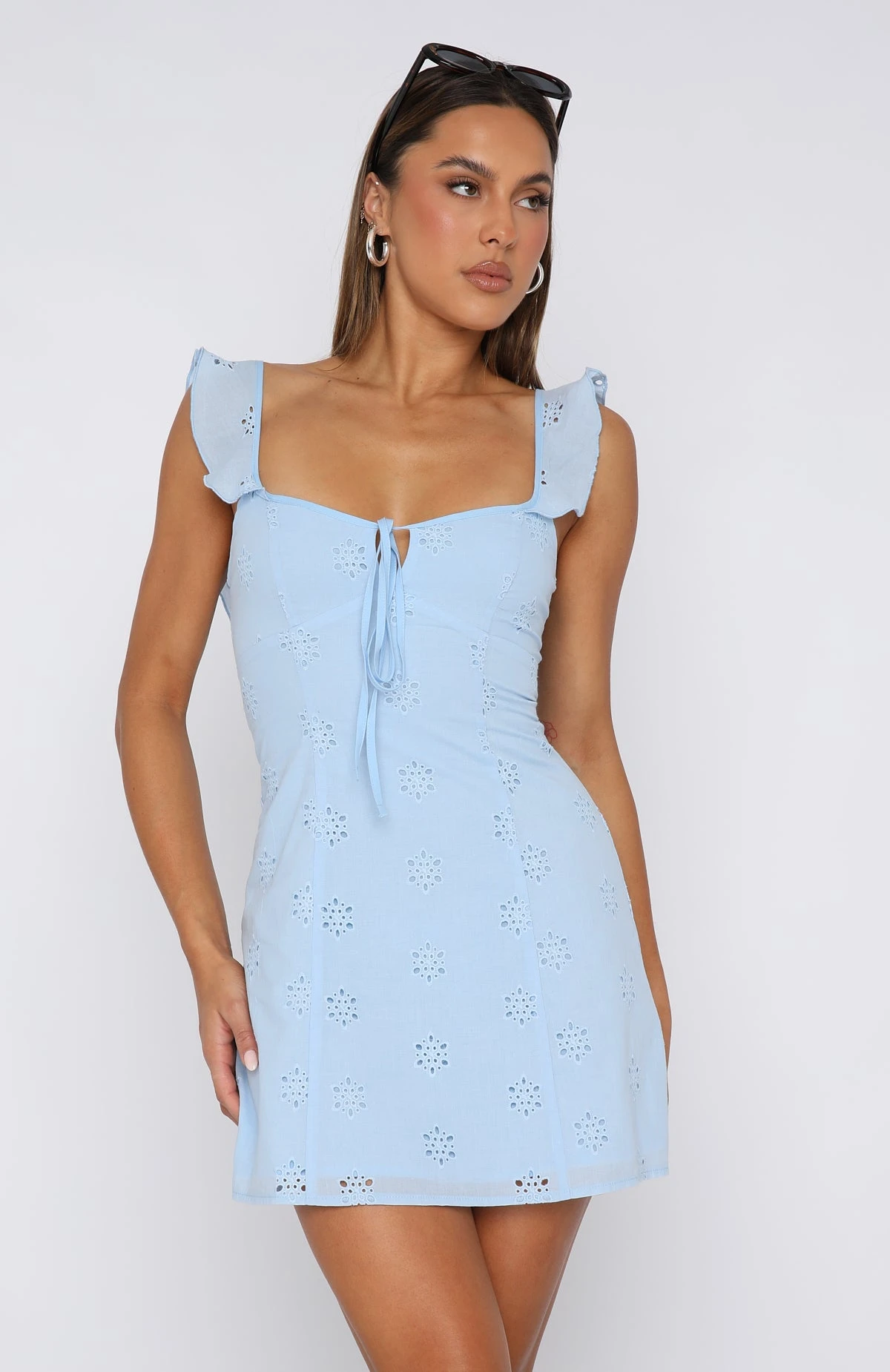 Summer Crush Mini Dress Baby Blue - Image 2