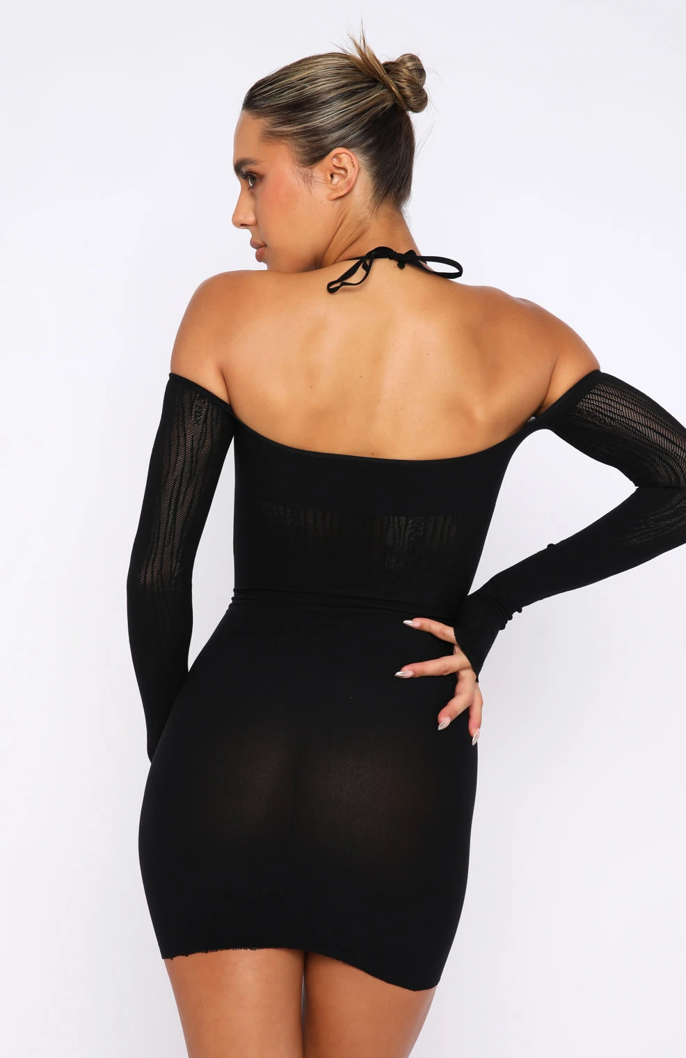 Keep On Looking Mini Dress Black - Image 4