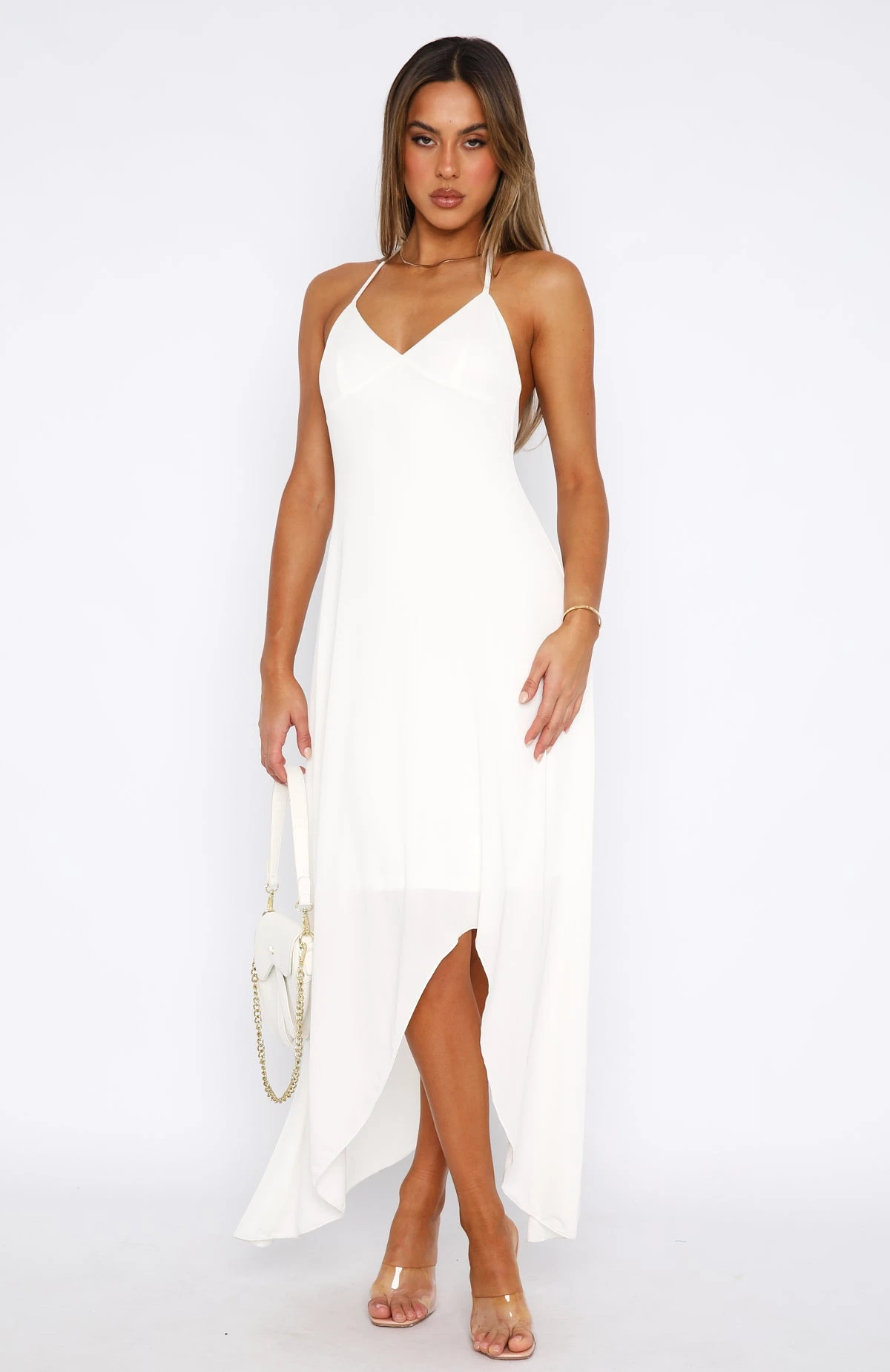 Tears In The Rain Midi Dress Cream - Image 2