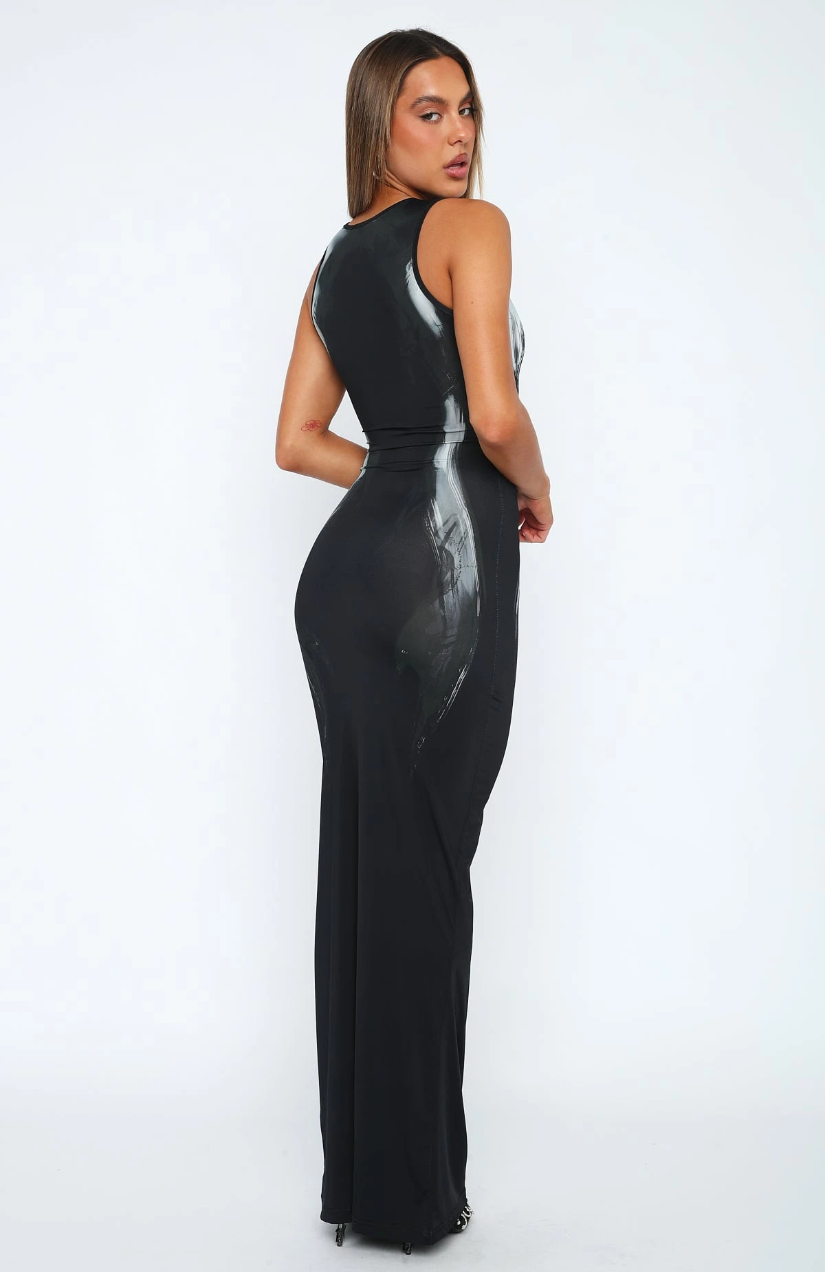 The Dr Mitchell Kim Maxi Dress Obsidian - Image 4