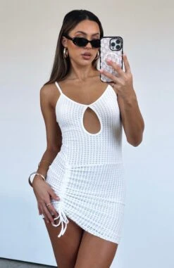 Just Say It Mini Dress Off White