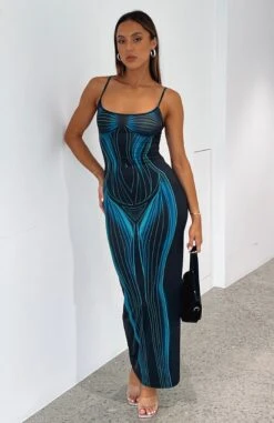 Feeling The Heat Maxi Dress Neptune