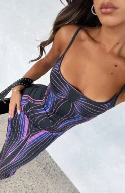 Feeling The Heat Maxi Dress Mercury