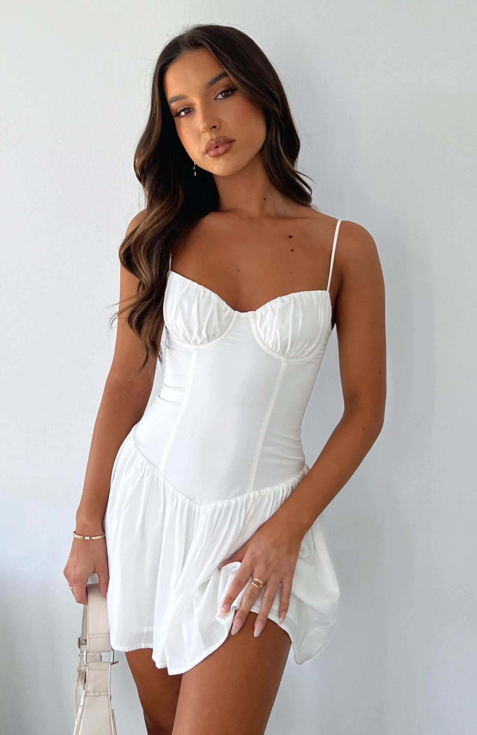 Take My Advice Mini Dress White - Image 7