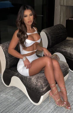 Eyes On Me Mini Dress White