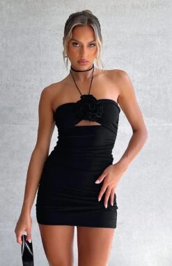 Tomorrow And Tonight Mini Dress Black