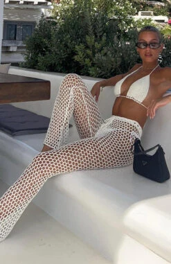 Highway To Heaven Crochet Pants Off White